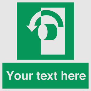 Custom Turn Anti-Clockwise Sign